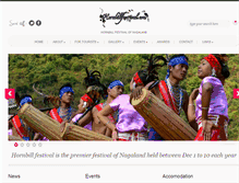 Tablet Screenshot of hornbillfestival.com